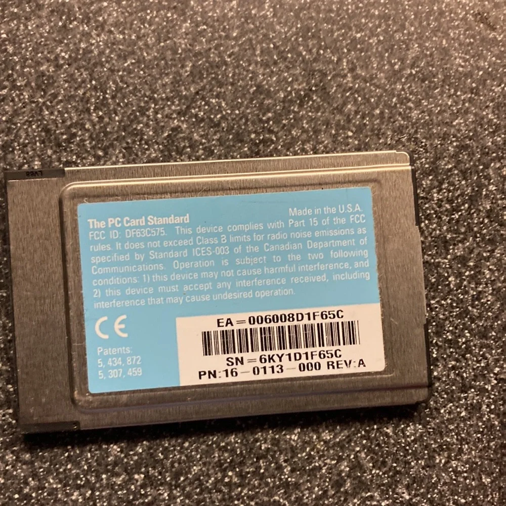 Tell fast ethernet PC card
